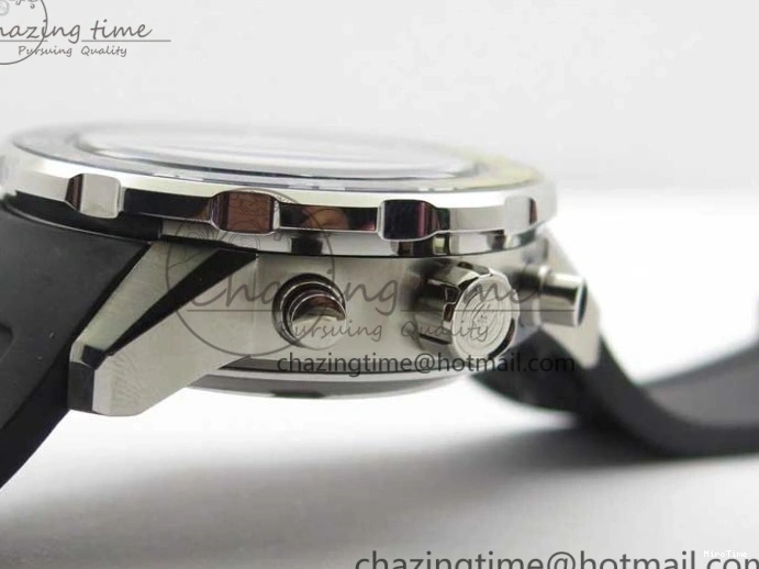 MIROTIME 0216 Aquatimer Chrono IW376702 SS BLS 1:1 Best Edition Black Dial on Black Rubber Strap A WellDesigned 7105